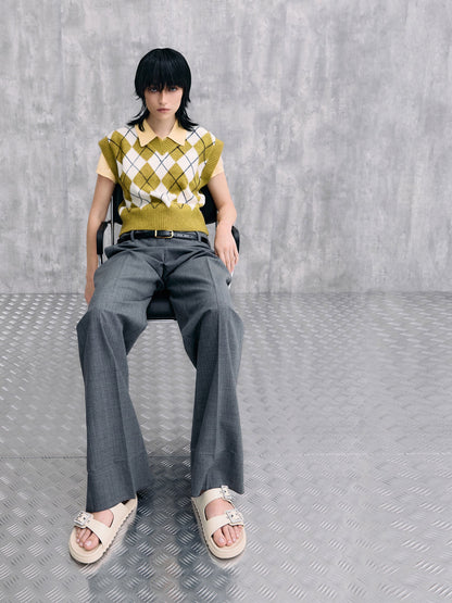 Gem-Buckle Double-Strap Sandals - Chalk | CHARLES & KEITH