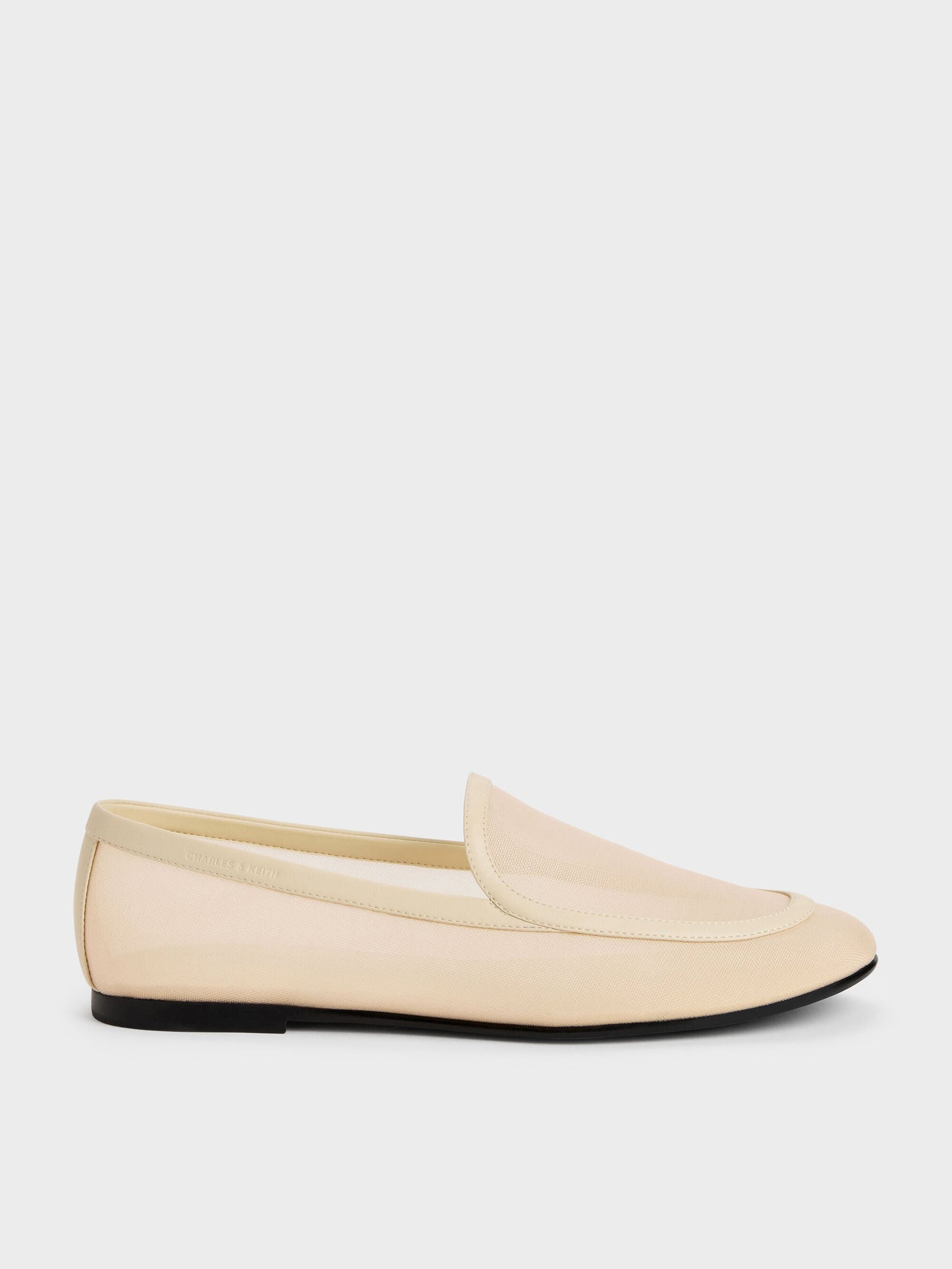 Mackie Mesh Loafers - Beige | CHARLES & KEITH