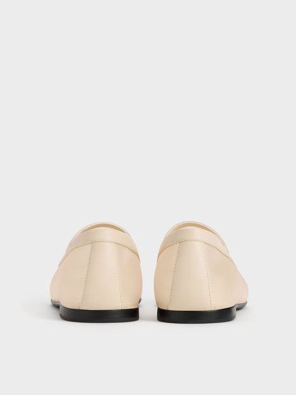 Mackie Mesh Loafers - Beige | CHARLES & KEITH