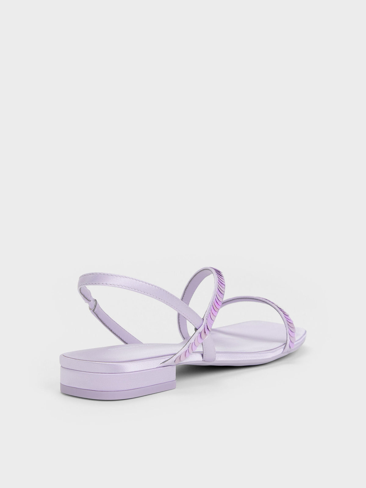 Briella Sequinned Strappy Sandals - Lilac | CHARLES & KEITH