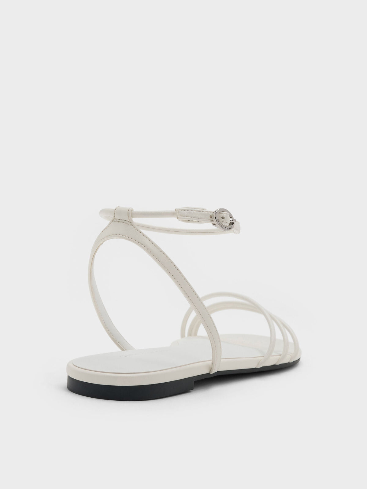 Triple-Strap Sandals - White | CHARLES & KEITH