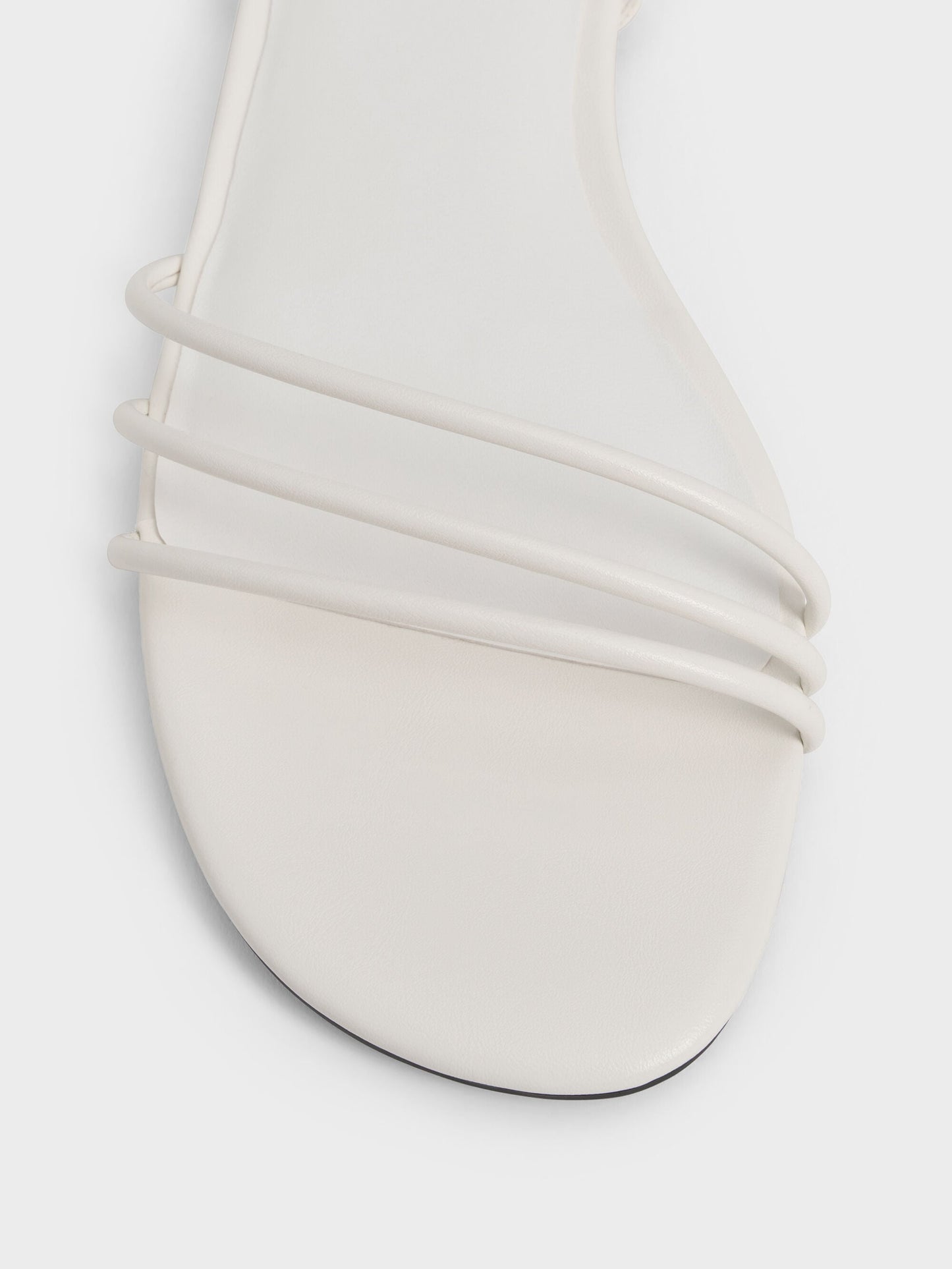 Triple-Strap Sandals - White | CHARLES & KEITH