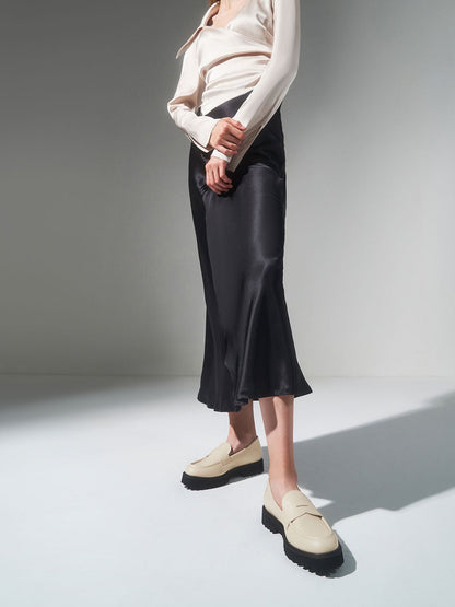 Chunky Penny Loafers - Chalk | CHARLES & KEITH