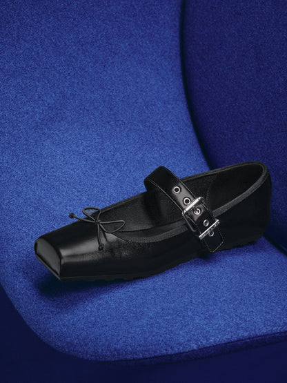 Myler Bow Mary Janes - Black | CHARLES & KEITH