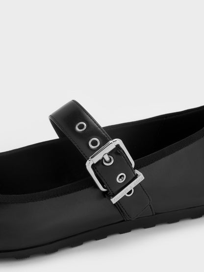 Myler Bow Mary Janes - Black | CHARLES & KEITH