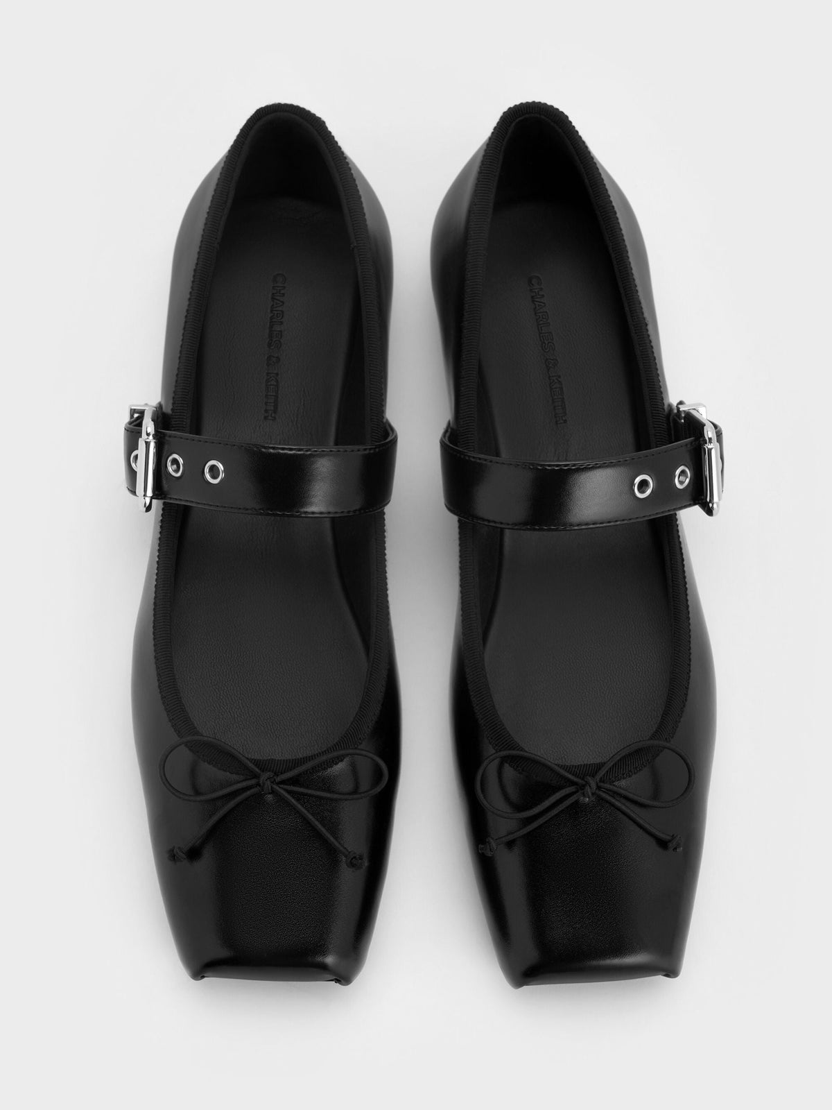 Myler Bow Mary Janes - Black | CHARLES & KEITH