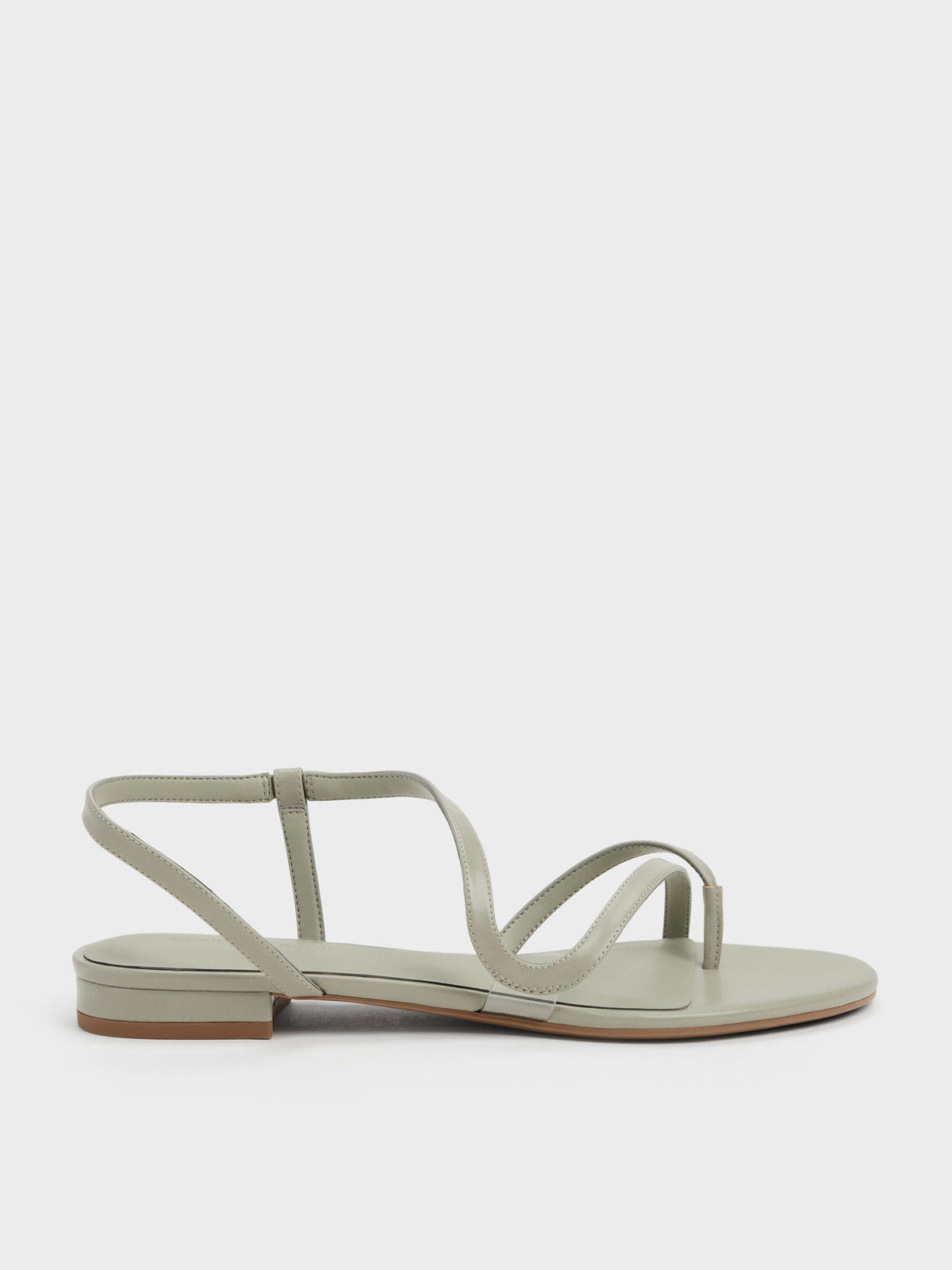 Arden Wavy Toe-Ring Sandals - Mint Green | CHARLES & KEITH
