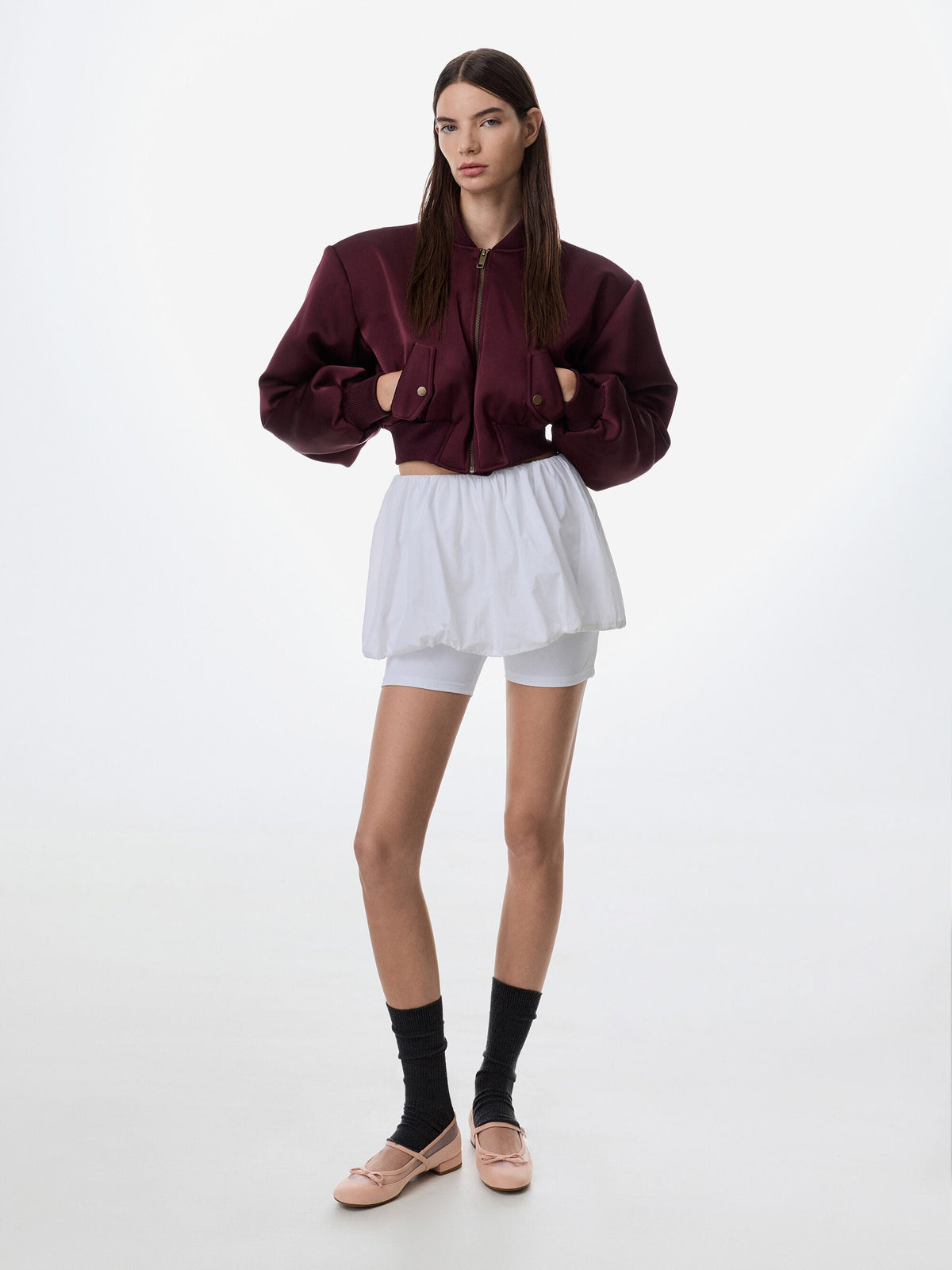 Mulligan Faux Suede & Mesh Mary Janes - Blush | CHARLES & KEITH