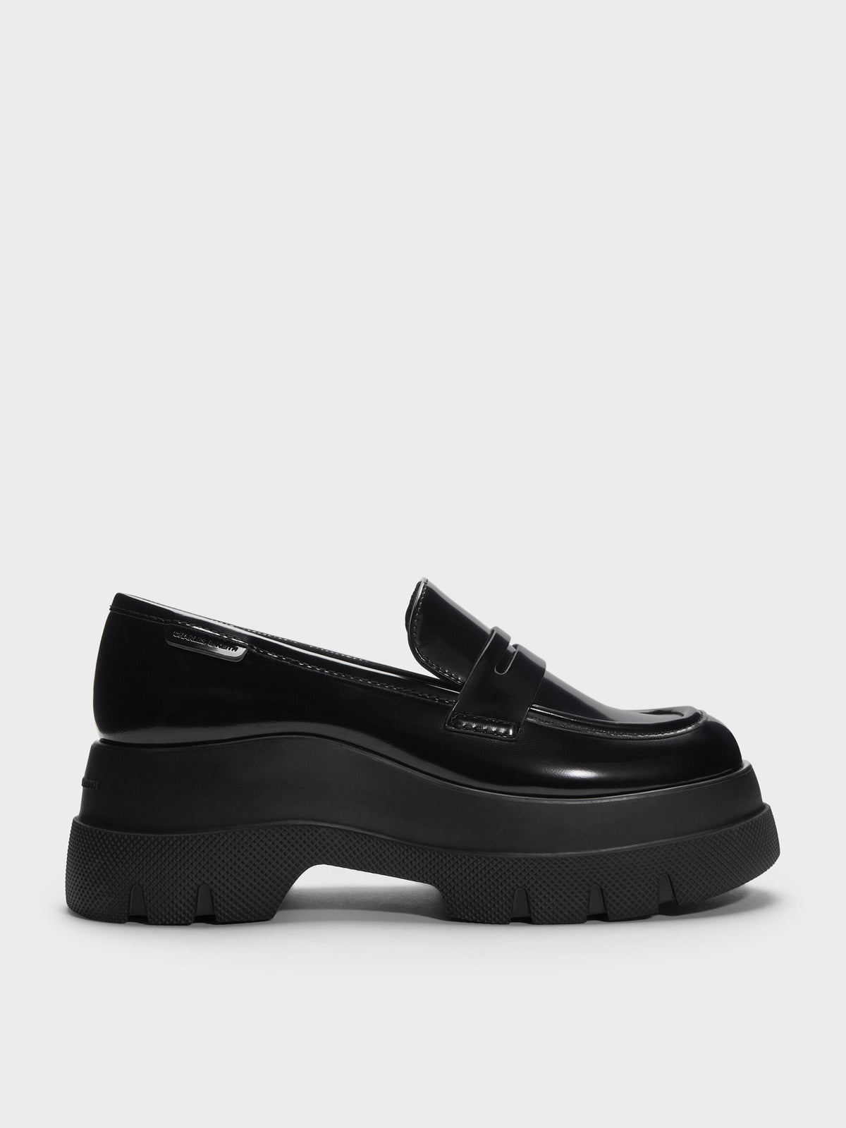 Leoi Platform Penny Loafers - Black Box | CHARLES & KEITH