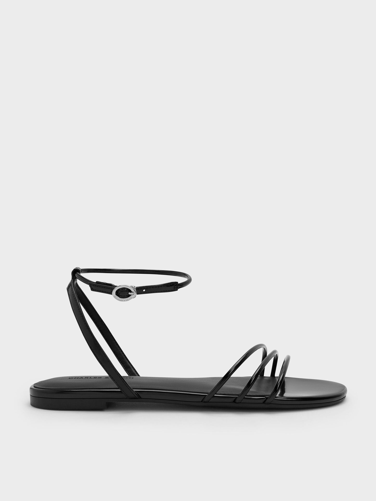 Triple-Strap Sandals - Black Box | CHARLES & KEITH