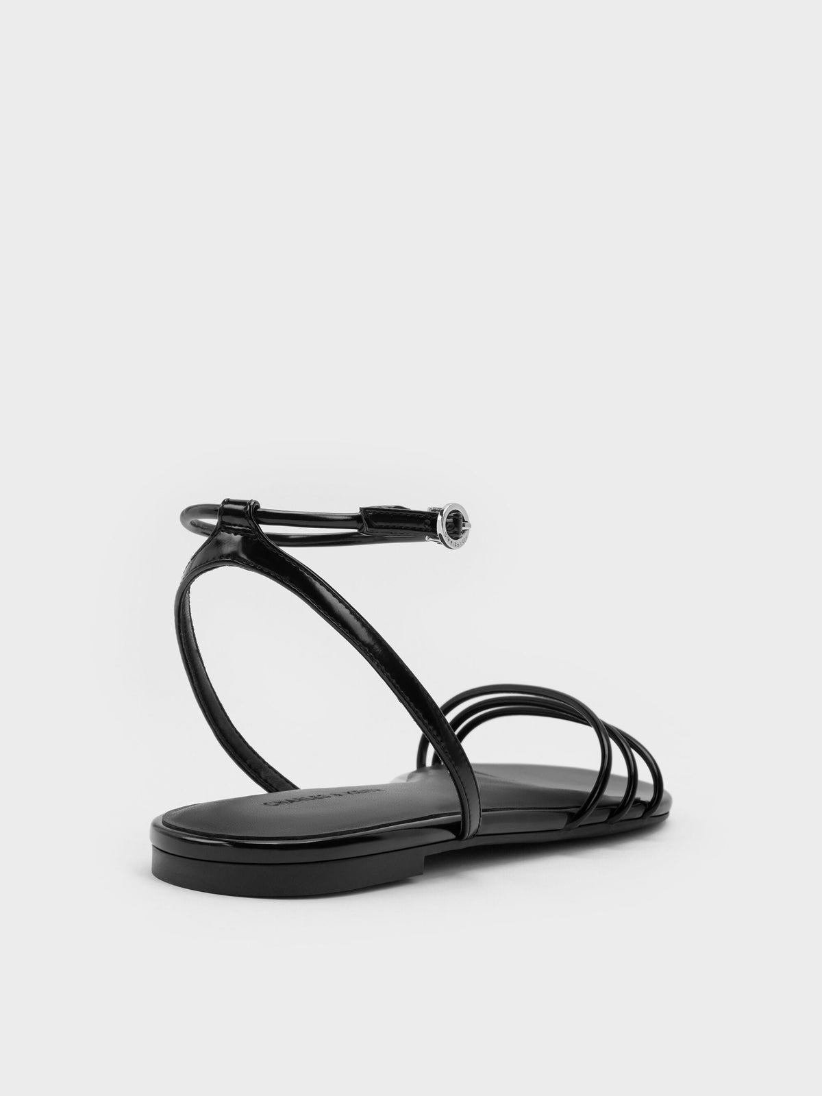 Triple-Strap Sandals - Black Box | CHARLES & KEITH