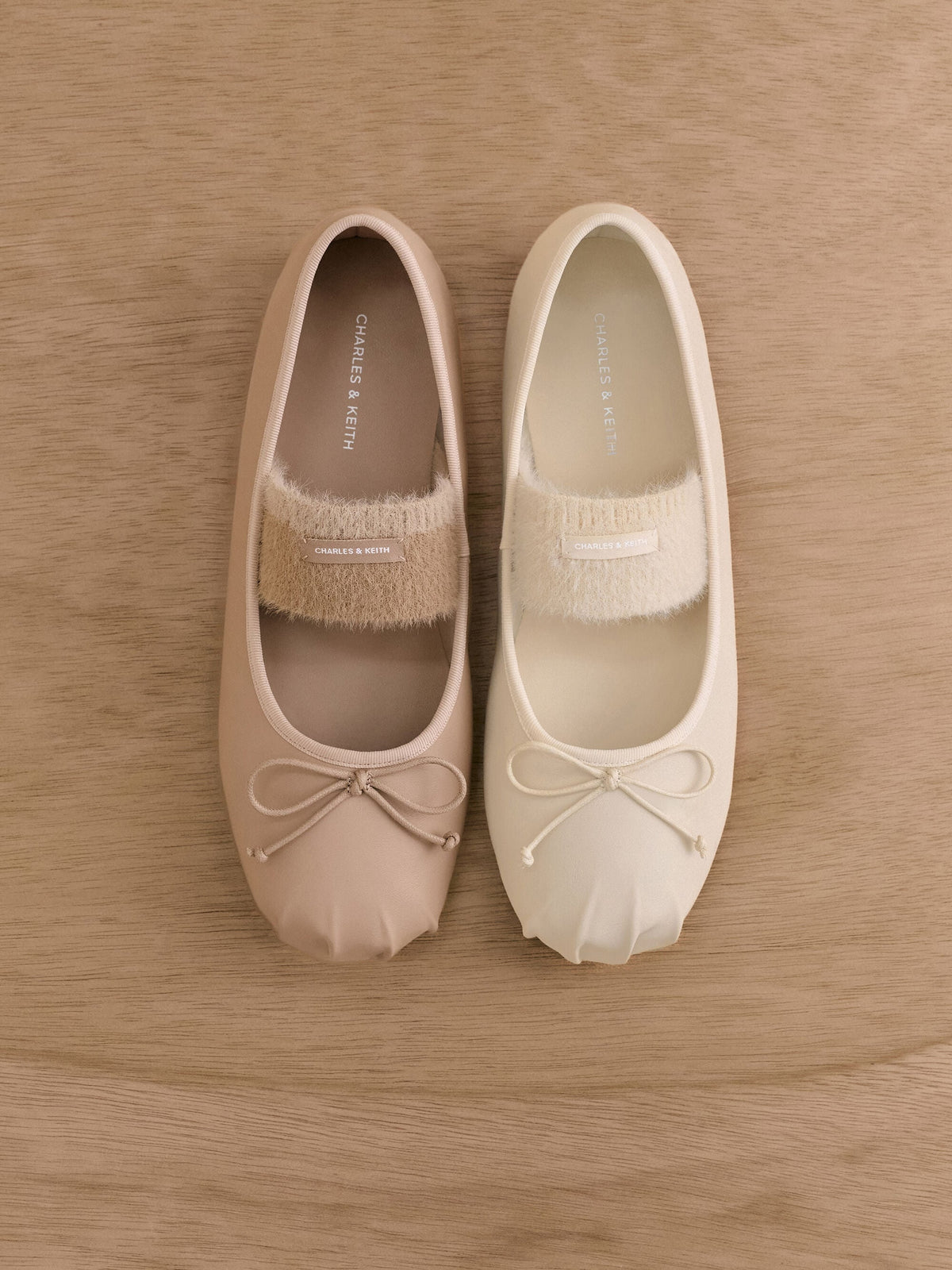 Winona Mary Jane Flats - Chalk | CHARLES & KEITH