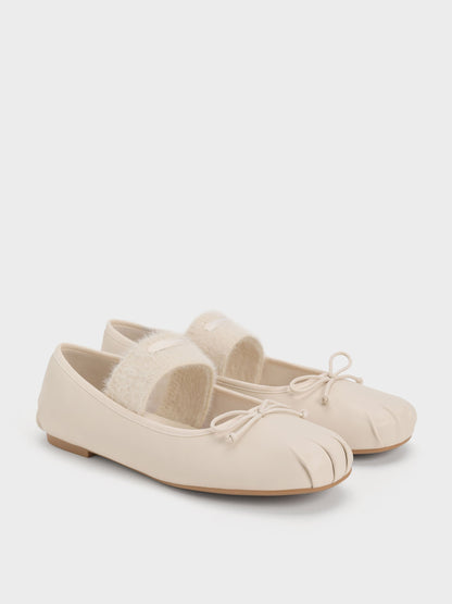 Winona Mary Jane Flats - Chalk | CHARLES & KEITH