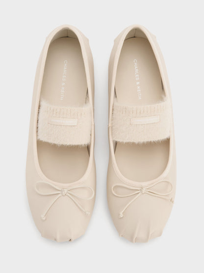 Winona Mary Jane Flats - Chalk | CHARLES & KEITH