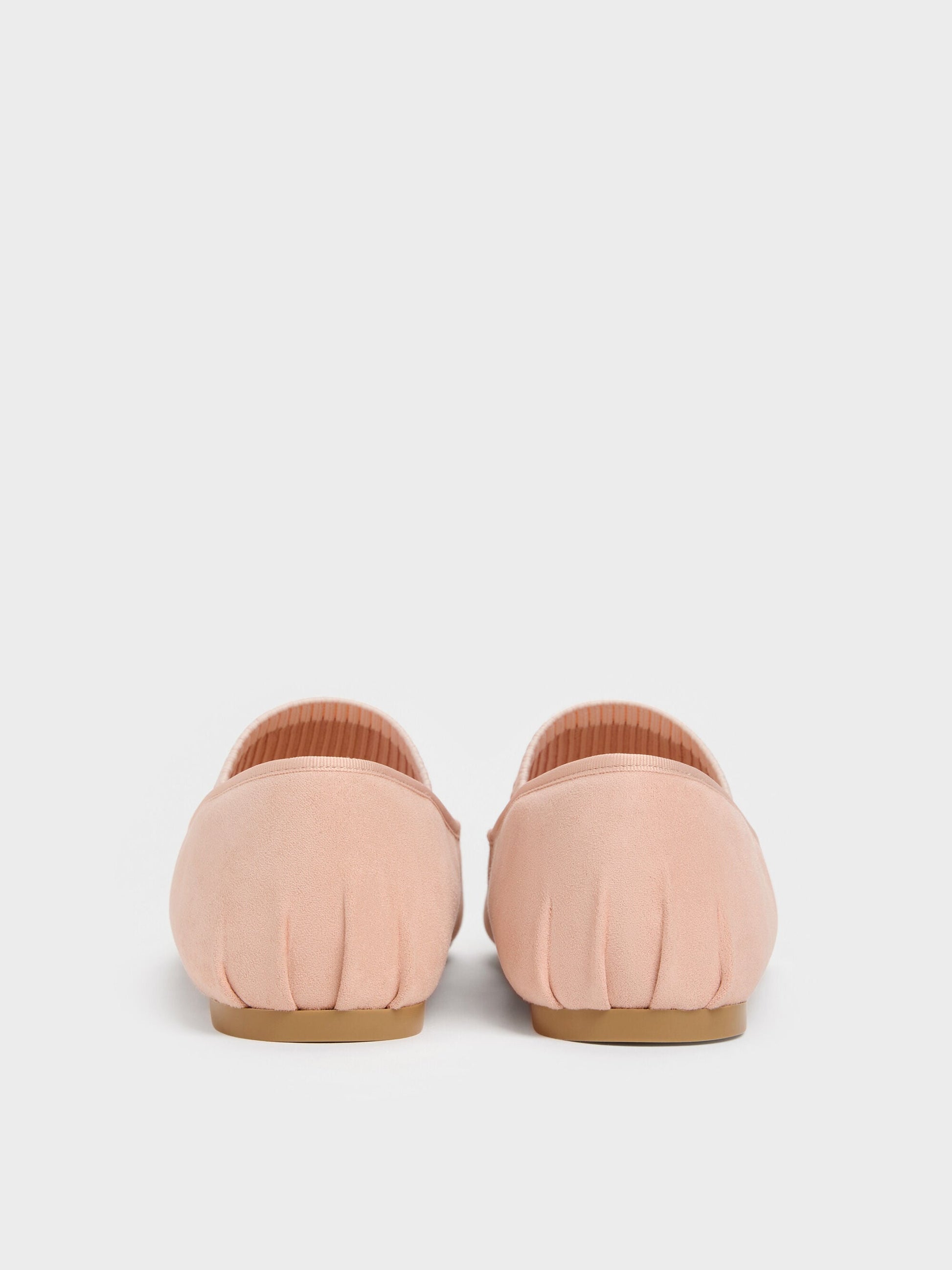 Winona Faux Suede Mary Jane Flats - Blush | CHARLES & KEITH