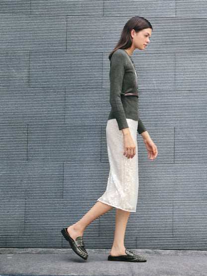 Dylan Penny Loafer Mules - Grey | CHARLES & KEITH