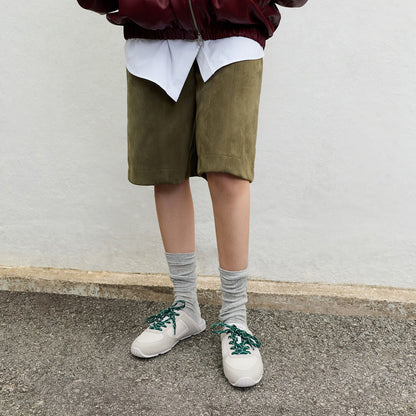 Mesh Lace-Up Sneaker Mules - White | CHARLES & KEITH