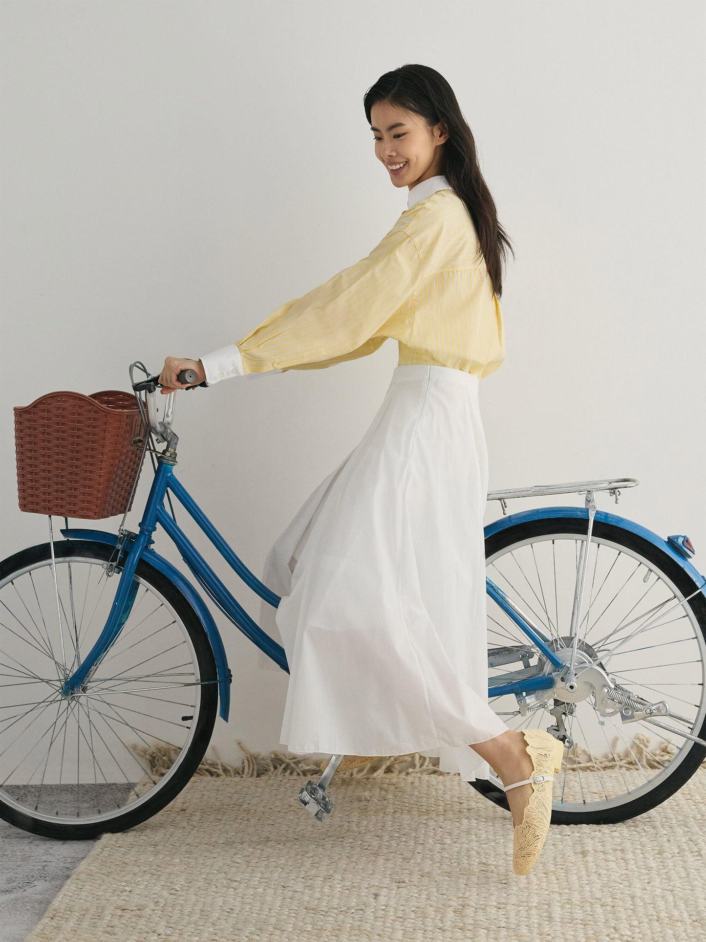 Meja Floral Mary Jane Flats - Yellow | CHARLES & KEITH