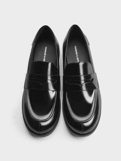 Arven Penny Loafers - Black Box | CHARLES & KEITH