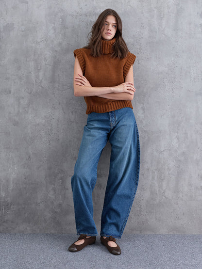 Suede & Leather Mary Janes - Dark Brown Textured | CHARLES & KEITH