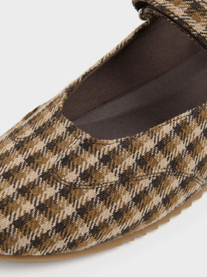 Jace Leather Checkered Mary Jane Sneakers - Multi | CHARLES & KEITH