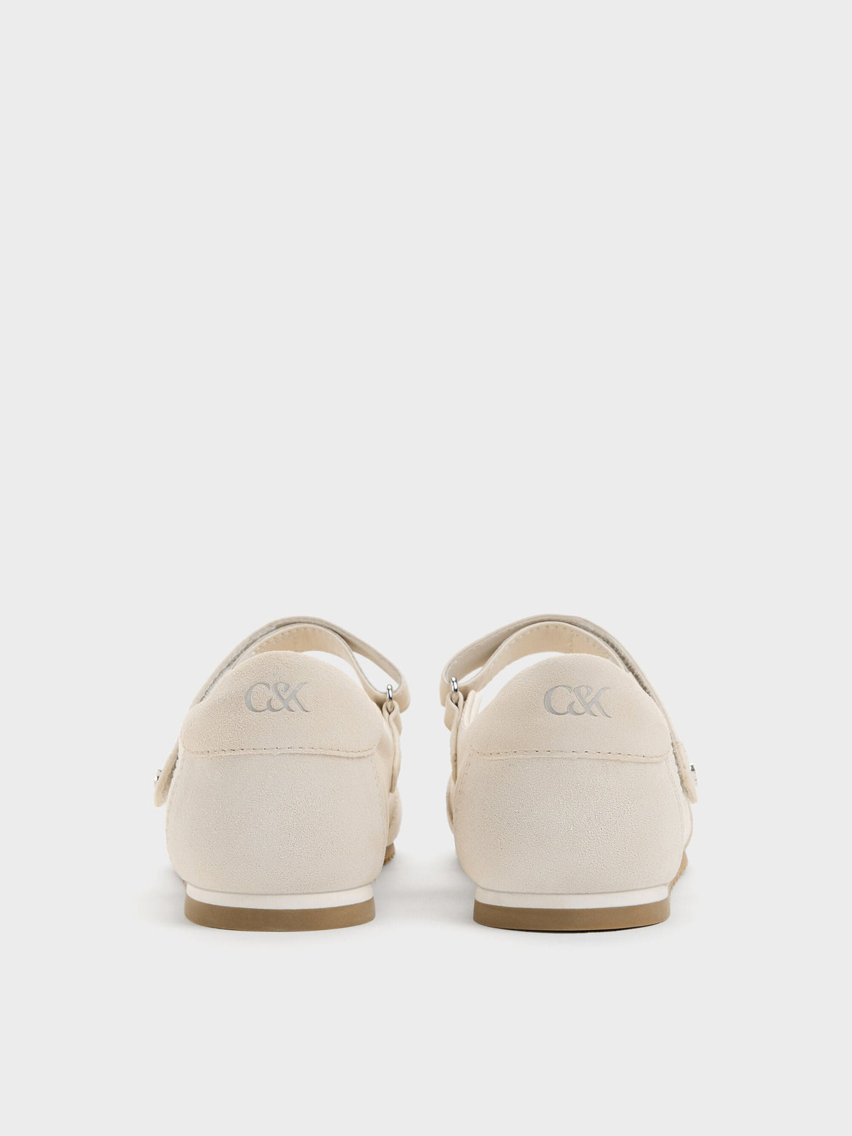 Jace Leather & Suede Mary Jane Sneakers - Chalk | CHARLES & KEITH