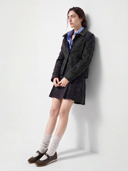 Jace Leather & Suede Mary Jane Sneakers - Dark Brown | CHARLES & KEITH