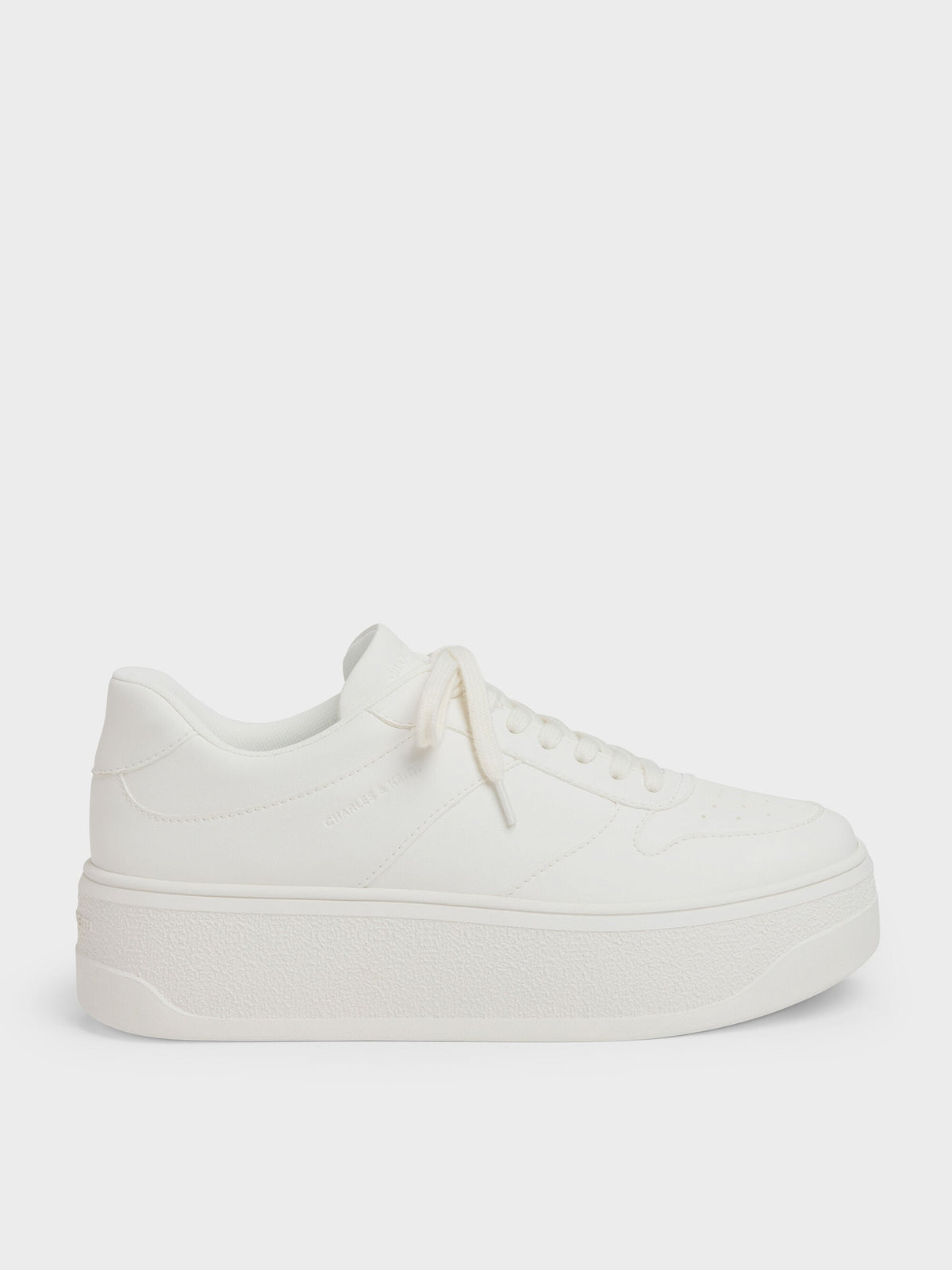 Platform Sneakers - White | CHARLES & KEITH