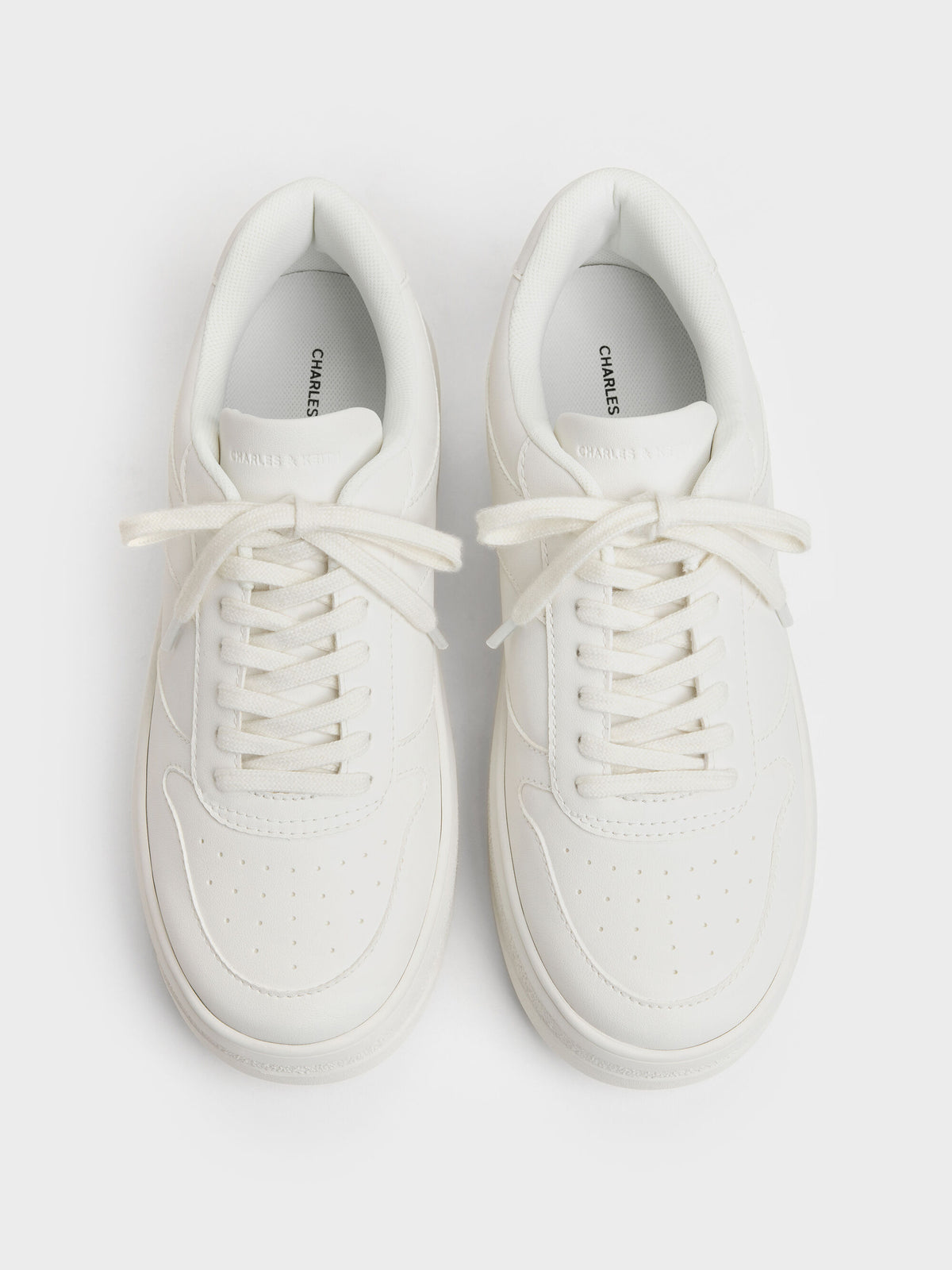 Platform Sneakers - White | CHARLES & KEITH