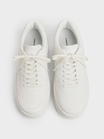 Platform Sneakers - White | CHARLES & KEITH