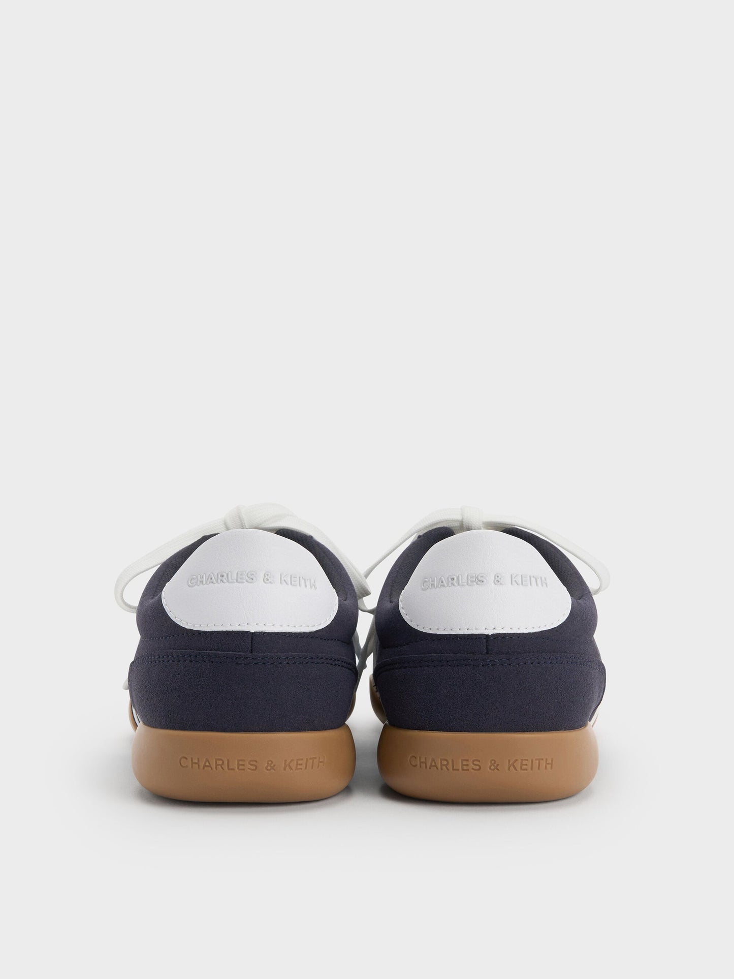 Louise Contrast-Trim Sneakers - Dark Blue | CHARLES & KEITH
