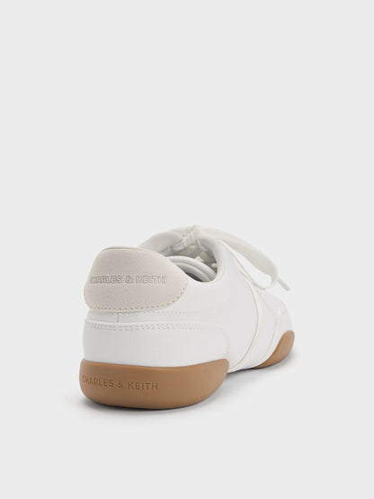 Louise Two-Tone Sneakers - White | CHARLES & KEITH