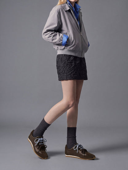 Jace Leather & Suede Sneakers - Dark Brown | CHARLES & KEITH