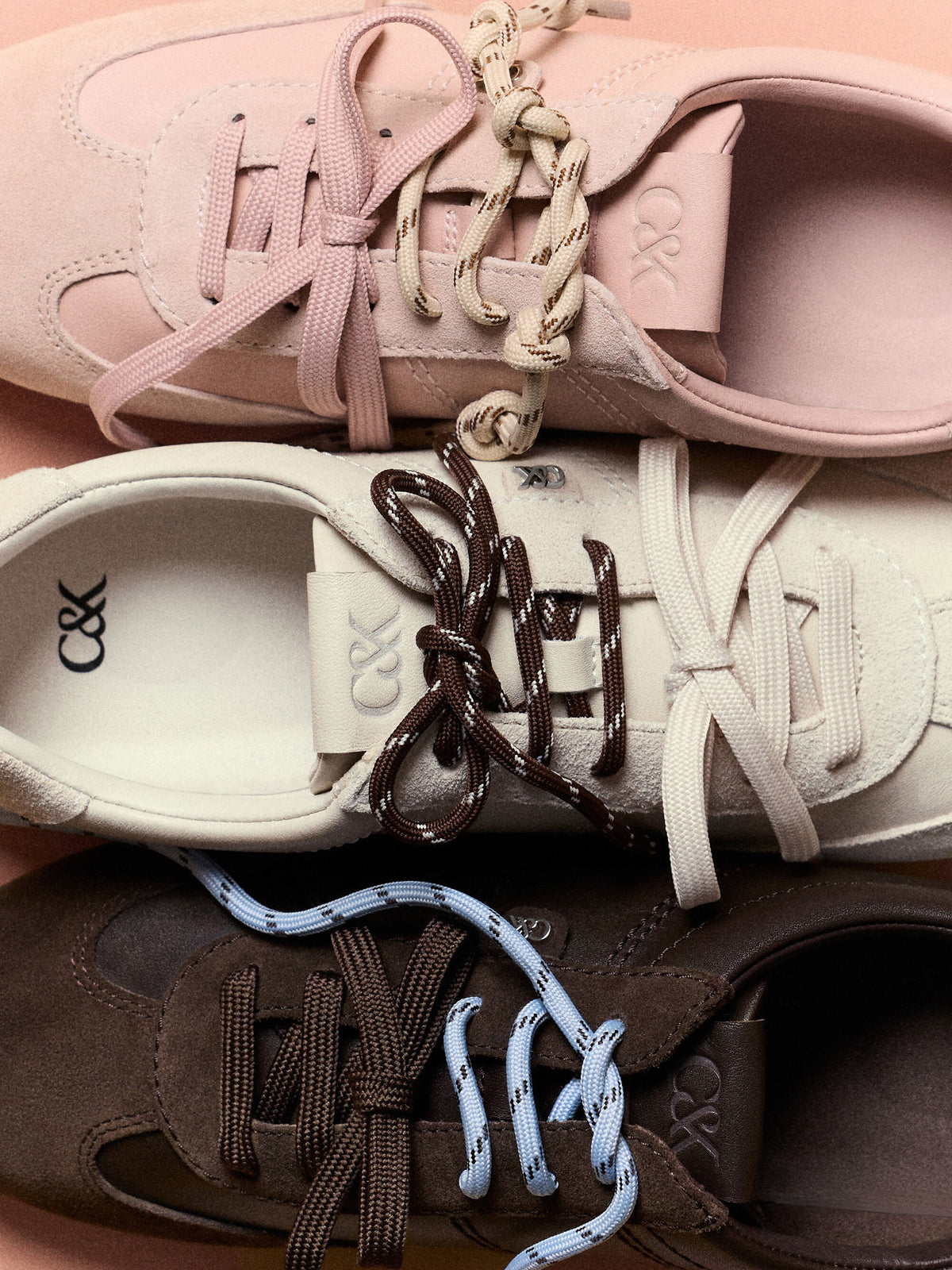 Jace Leather & Suede Sneakers - Dark Brown | CHARLES & KEITH