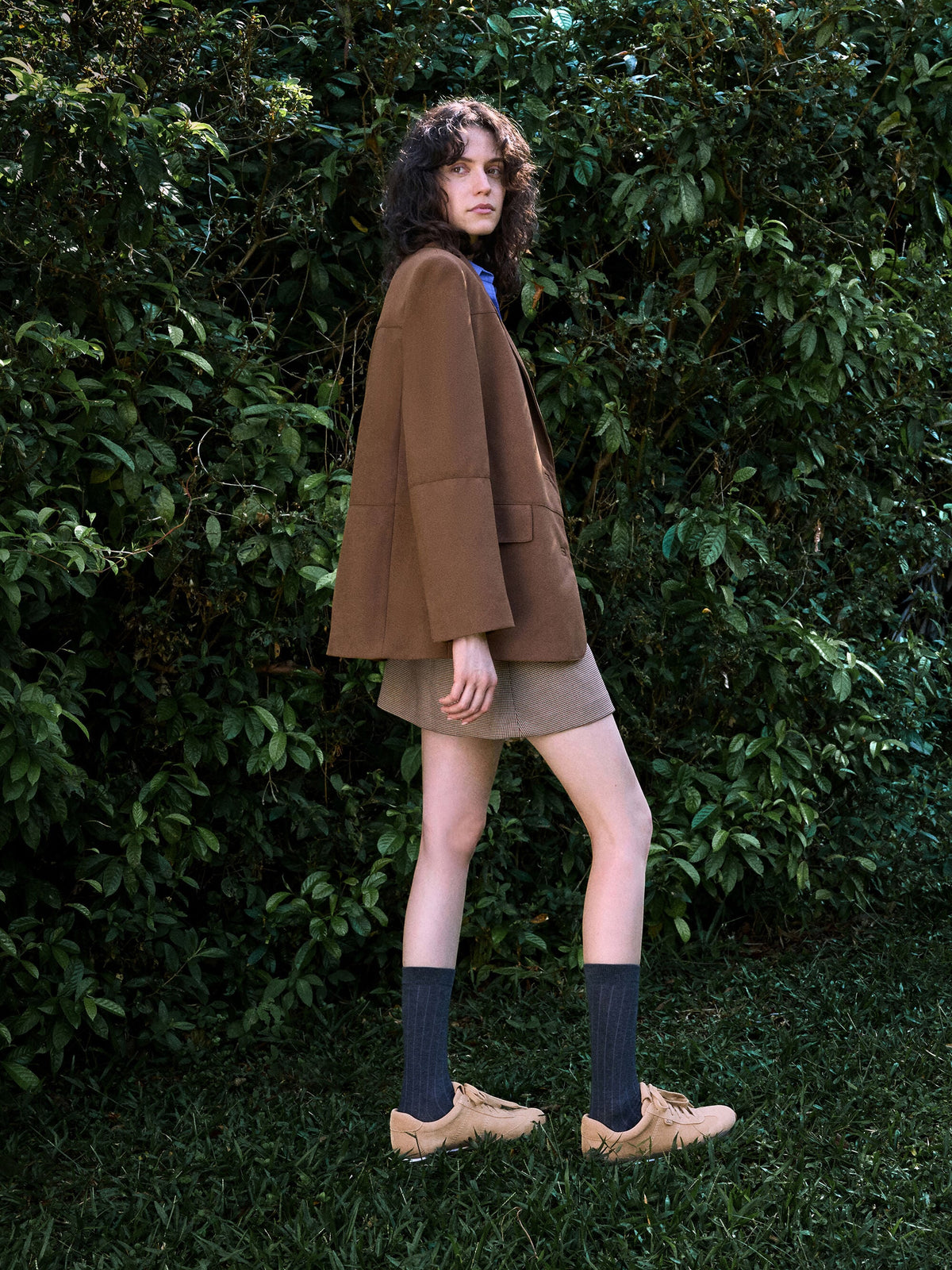 Jace Suede Sneakers - Beige | CHARLES & KEITH