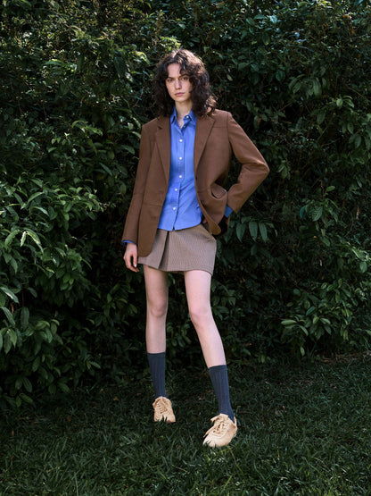 Jace Suede Sneakers - Beige | CHARLES & KEITH