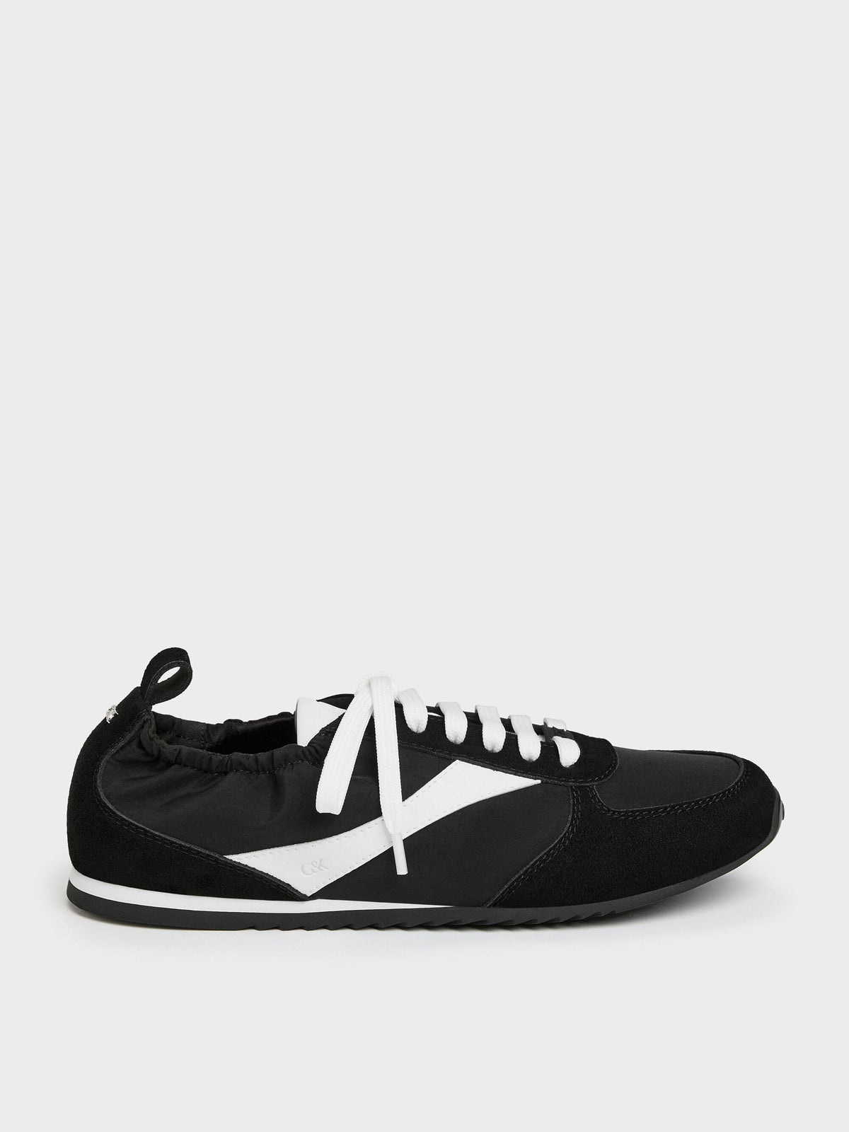 Jace Sneakers - Black Textured | CHARLES & KEITH