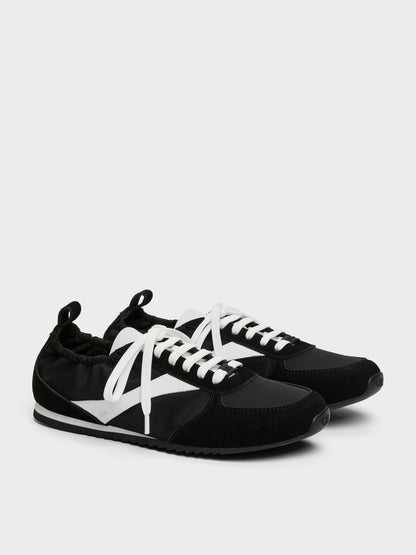 Jace Sneakers - Black Textured | CHARLES & KEITH