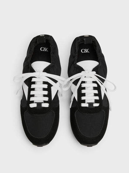 Jace Sneakers - Black Textured | CHARLES & KEITH
