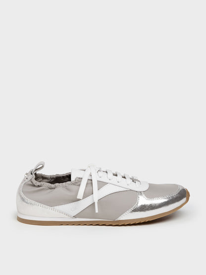 Jace Metallic Sneakers - Silver | CHARLES & KEITH