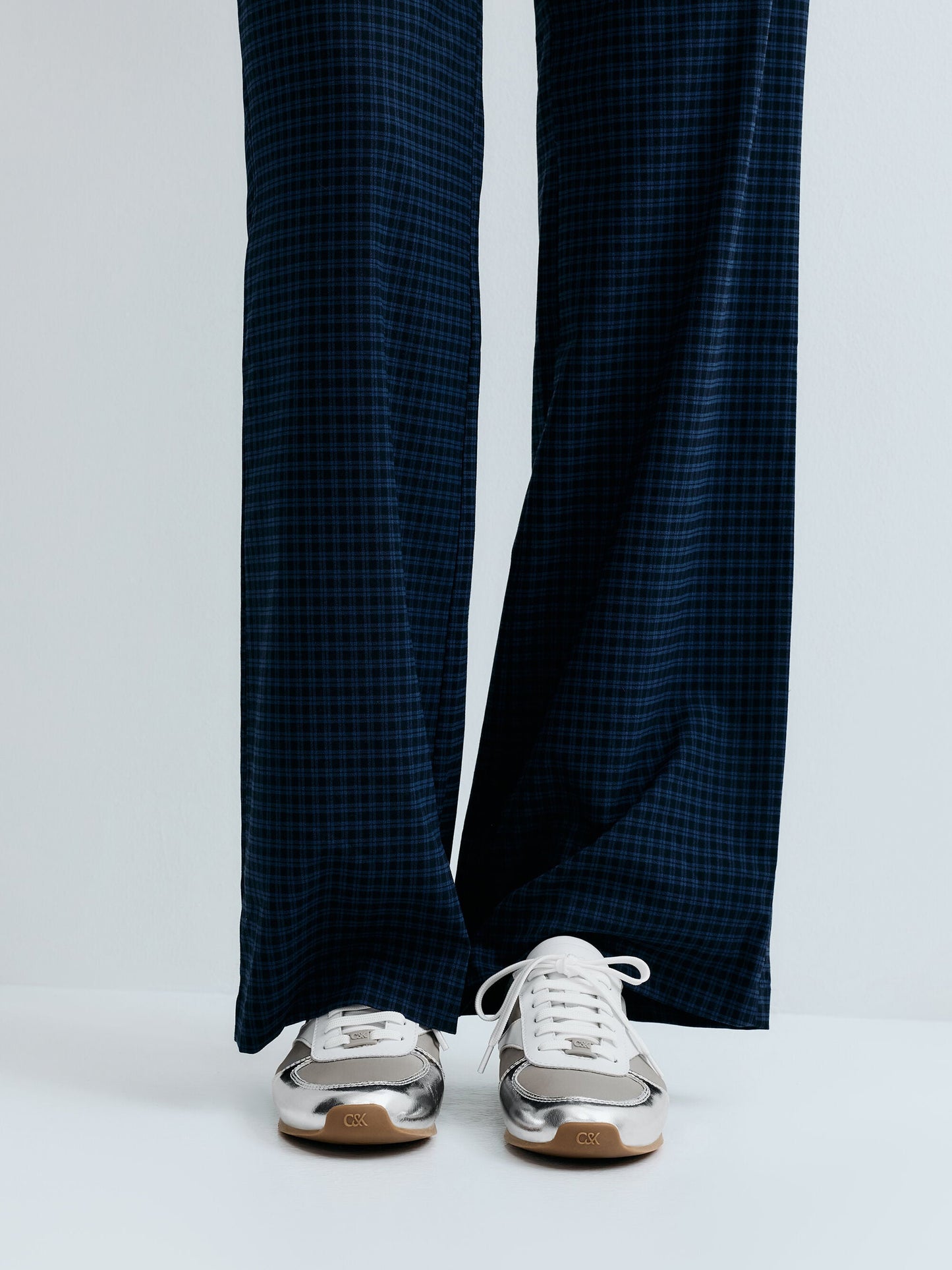 Jace Metallic Sneakers - Silver | CHARLES & KEITH