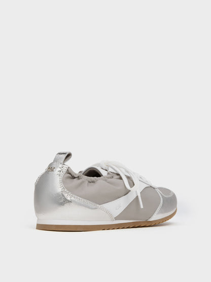 Jace Metallic Sneakers - Silver | CHARLES & KEITH