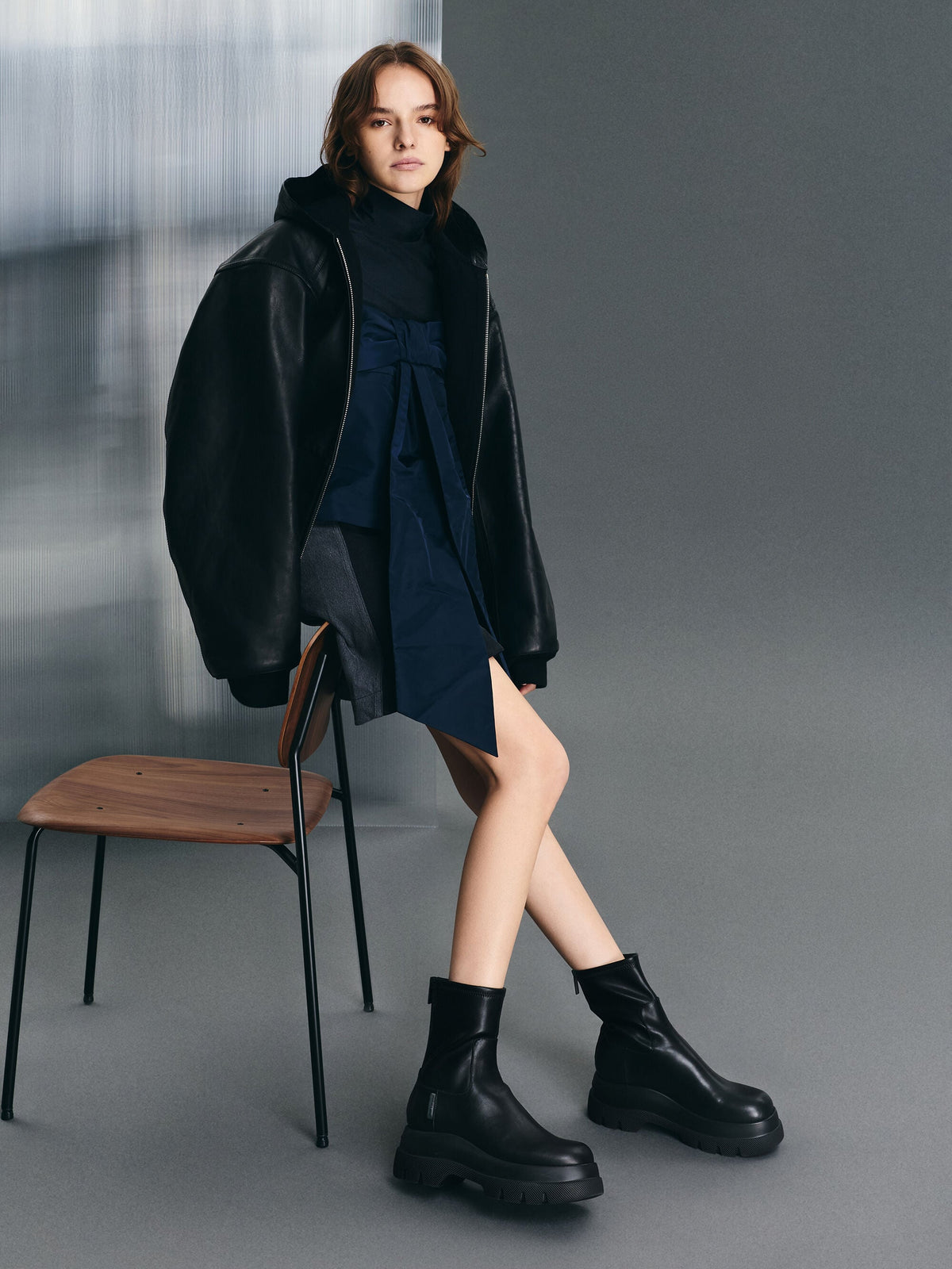 Leoi Chunky Ankle Boots - Black | CHARLES & KEITH