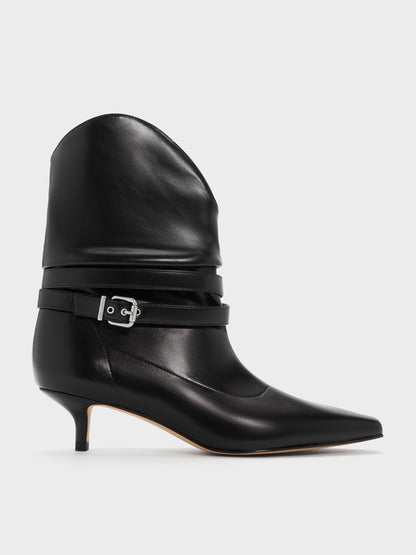 Karter Kitten-Heel Boots - Black | CHARLES & KEITH