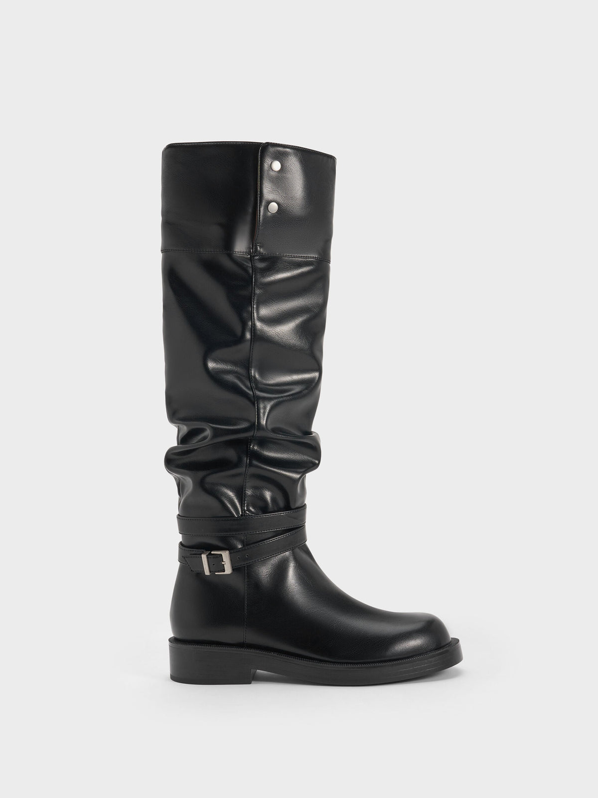 Eilis Thigh-High Boots - Black | CHARLES & KEITH