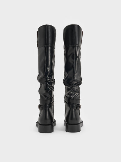 Eilis Thigh-High Boots - Black | CHARLES & KEITH