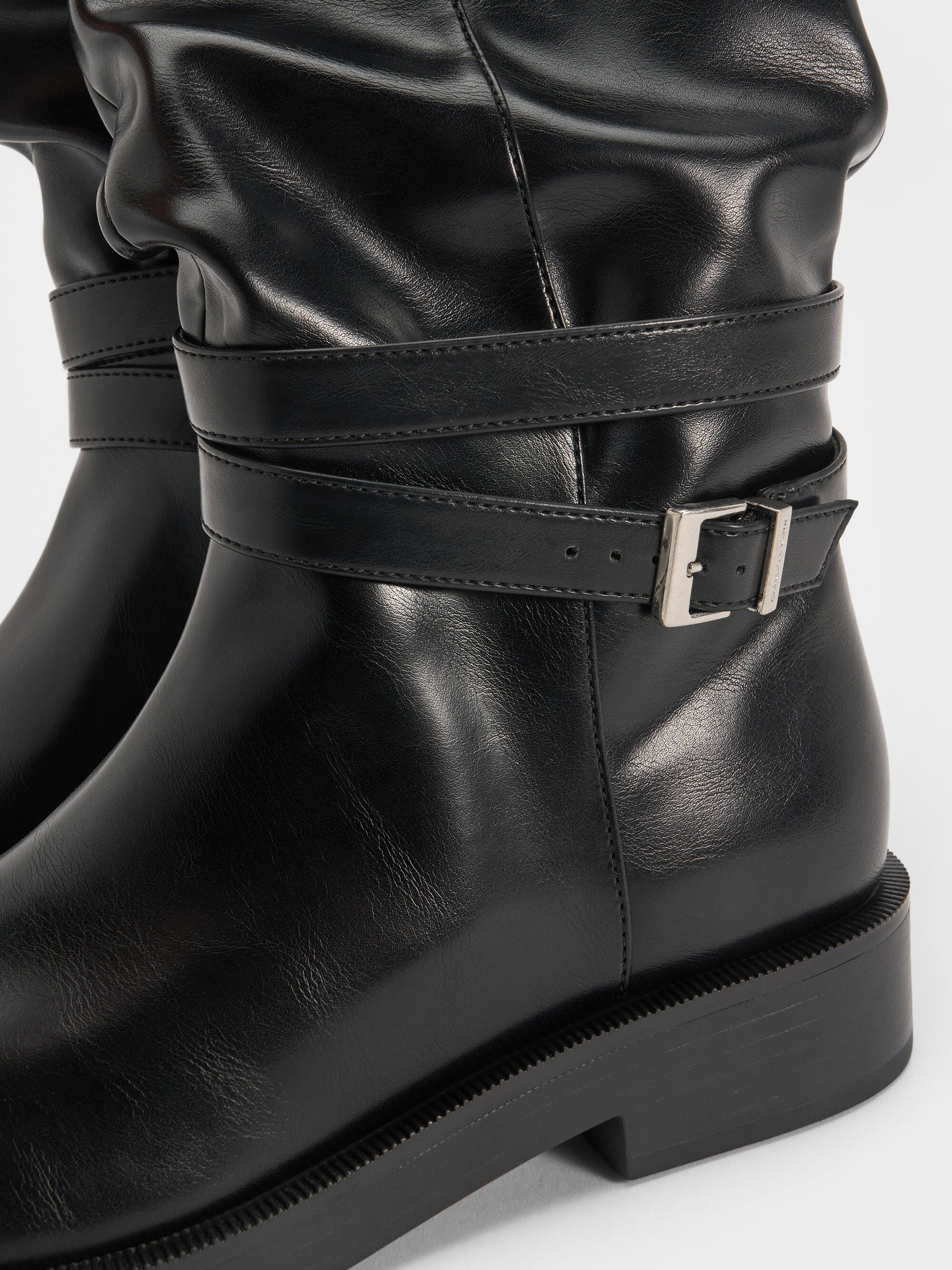 Eilis Thigh-High Boots - Black | CHARLES & KEITH