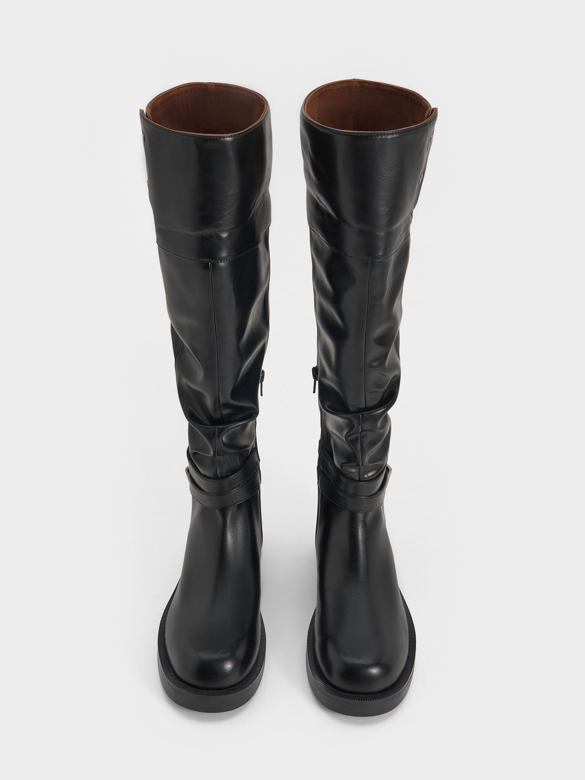 Eilis Thigh-High Boots - Black | CHARLES & KEITH