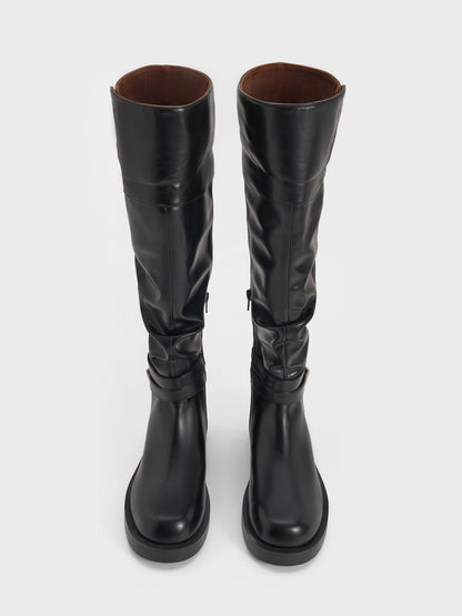 Eilis Thigh-High Boots - Black | CHARLES & KEITH