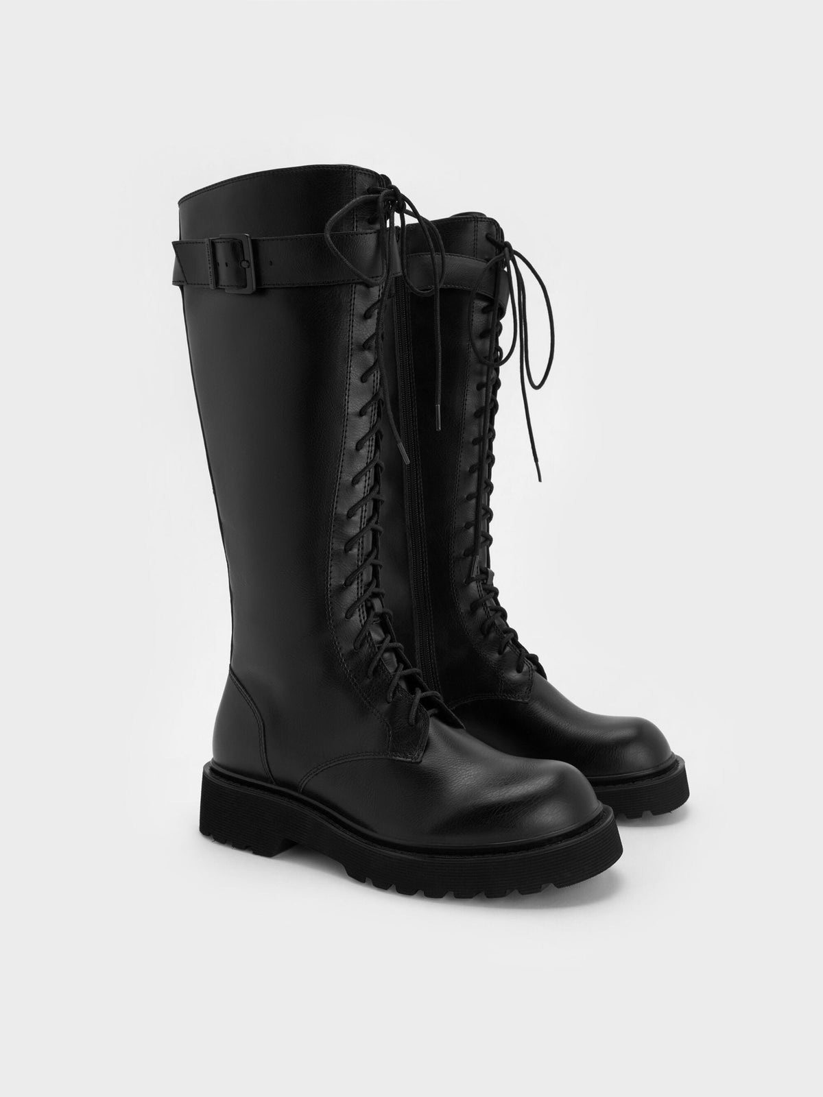 Darian Knee-High Boots - Black | CHARLES & KEITH